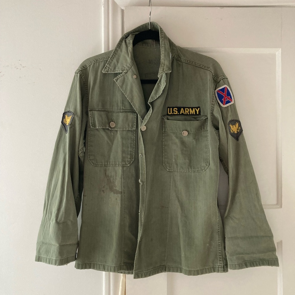 Distressed Army Chore Jacket